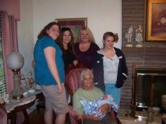 4 generations, my mom,my girls,me and my first grandson