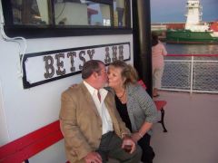 My husband and I, Anniversary dinner cruise
