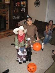 my kids on Halloween