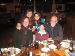 January 2009. My mom, my sister, my half-brother and my step-dad.