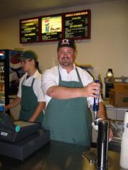 Pulling Drafts for Charity - Louisville Bats game 2002