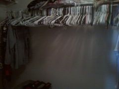 Cleaned out the closet of everything that doesn't fit....