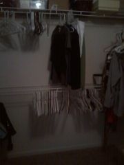 Cleaned out the closet of everything that doesn't fit....