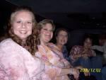 In the limo on our way out with the girls