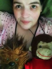 April 19, 2016 No makeup waking with chewie And george