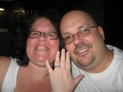 My engagement night! (That's my fiance' John