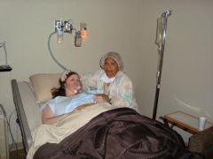Just after surgery.  I had such a wonderful nurse.
240 lbs