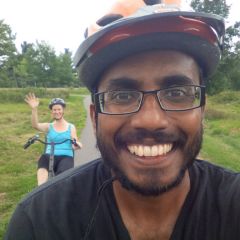 Biking with DH!