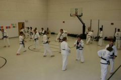 me (chubby Black belt with the black tank top) at the Spring '09 Black Belt Clinic Ceder Falls, IA