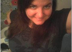 Me wearing the Ozzy shirt my boyfriend bought for me that I could never fit into! 9/20/09