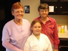 Here is the Karate baby girl and the Nanas.