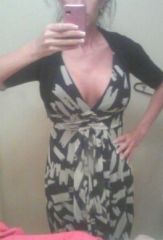 3/10/10...5 days after tummy tuck and boob implants. I was barely an A before and couldn't fill out this dress. I'm still very swollen and they are sitting high but here's the dress with no bra!