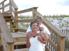 Me with my partner DeeDee and our "baby" in Florida.