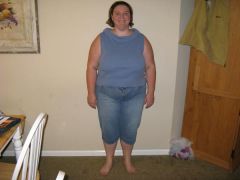 Taken the day I got the call with my scheduled surgery date (1/27/08). Top weight of 254 lbs.