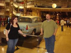 Me.. on 6/7/09 -260lbs with my brother. That's the car from Harry Potter.. I'm a little fanatic.