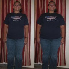 07-17-09 THIS PIC IS DONE THRU A SITE CALLED WEIGHTVIEW.COM YOU UPLOAD UR PICS AND IT TAKES UP TO 50 LBS OFF OF YOU! LEFT IS WHAT I COULD LOOK LIKE AT 208 LBS! CRAZY!
