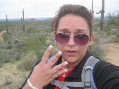 02 26 10
9 mile trail run/hike on Sonoran Desert Preserve!
(mile 4)