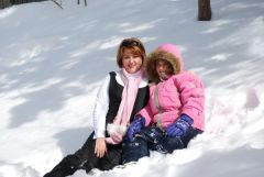 Me & my daughter on ski trip Smugglers Notch VT 2008