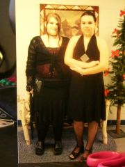 me and my friend belinda, this was our 8th grade winter ball in february 06, we were 15yrs old, she lost weight after this picture she was about 145/135 and now shes at 119