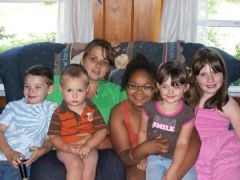 Anna and her beautiful children. 
Utica, NY 6-29-09