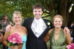 Pic of me when I got down to 70kgs (154lbs). This is at my mum's wedding with mum and my brother.
