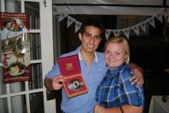 Omar and myself- its great when your date wins the belt buckle