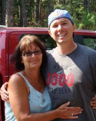 This picture was taken with my step son on June 25, 09, which would be 10 months post band. Was down to 163 lbs and in size 10 at this point.