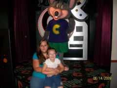 Me and Lila at Chuck E Cheese