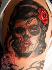 day of the dead girl on my shoulder