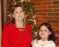 My daughter, Morgan and I on Christmas Eve 2008.