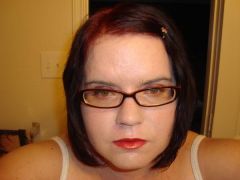 My new hair color and new glasses.