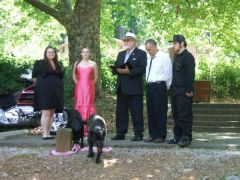 The Wedding Party - yes the dogs were included in the ceremony!