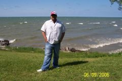 Ken at Lake Erie - 2006