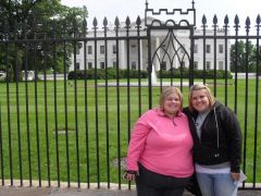 Me and my friend in front of the White House