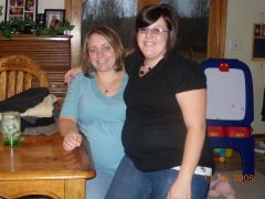 My sister and I when we were both pregnant about 9 months ago
