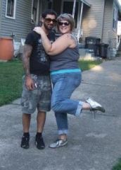 My fiancee and I - June 2009