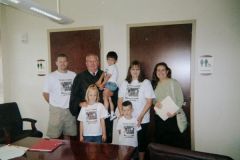 The Goswick's with Judge Bradley and Attorney Lauren Smith
