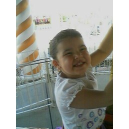At great adventure, she loves rides.