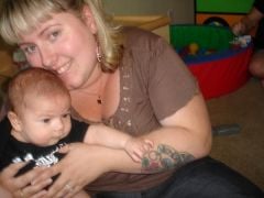Baby Max and I on 8/14/09