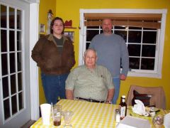 My dad and my son and myself on Dads birthday 80 years old