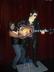 Rockin out with Elvis - I never used to allow full body pics. Now I don't mind so much :)