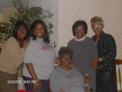Me (2nd from left) w/mother n law & sister n laws Dec07