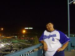 At a Dodger game.. 5/09