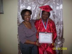 My daughter and I.  She graduated 8th grade with honors.