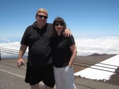 Top of Mauna Kea. hard to breathe.