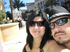This is a During Pic - Vegas 5/10 Down almost 30lbs. Me and My Babe at the Pool  :)