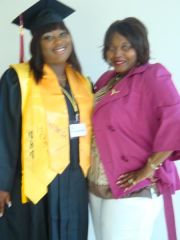 Me and my mom on graduation day