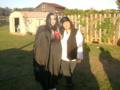 That's me on the right, I am a dressed up for Halloween last year. I am still a kid at heart!