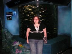 Me at the Adventure aquarium