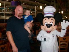 My 2 boys and Mickey lol!